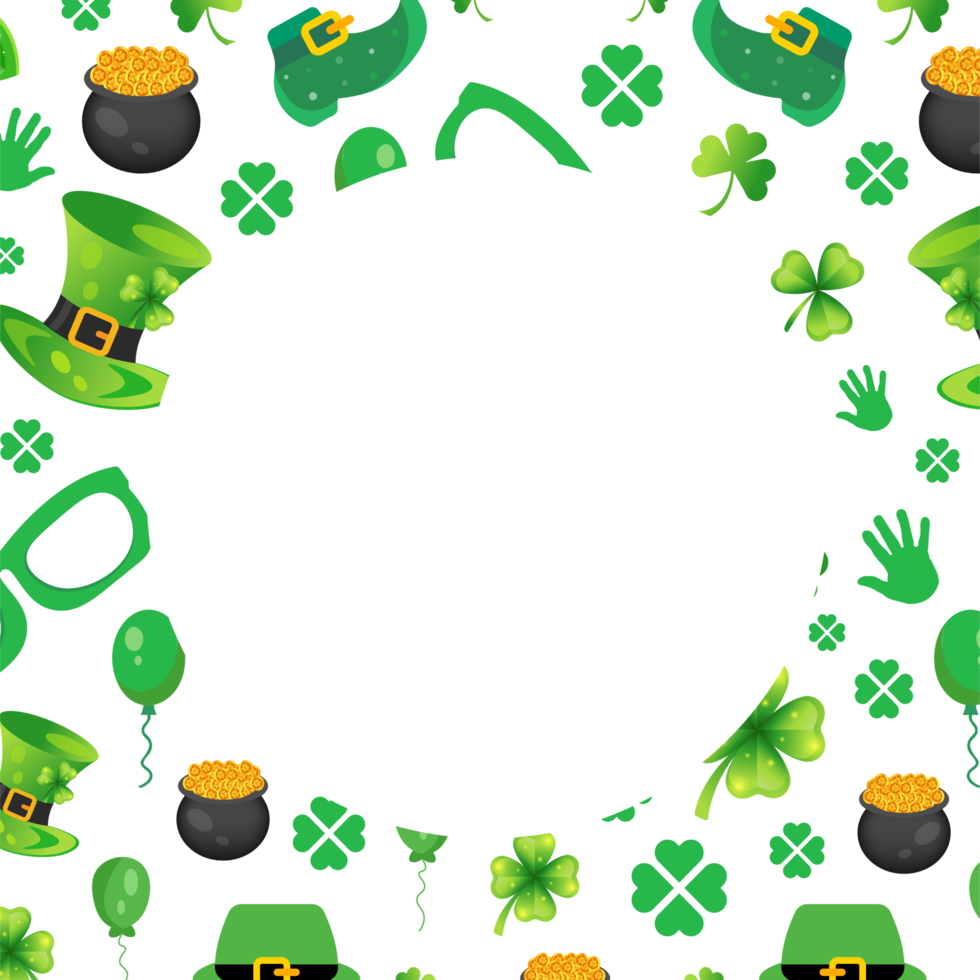 Happy St. Patrick's Day typography design template. Saint Patrick's day festival text design. St. Patrick's Day typography for Saint Patrick's Day 17 march event celebration. png