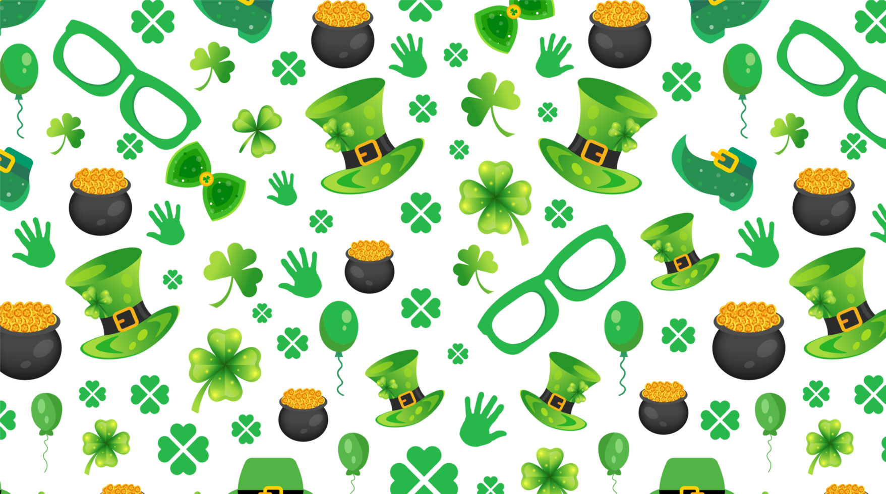 Happy St. Patrick's Day typography design template. Saint Patrick's day festival text design. St. Patrick's Day typography for Saint Patrick's Day 17 march event celebration. png