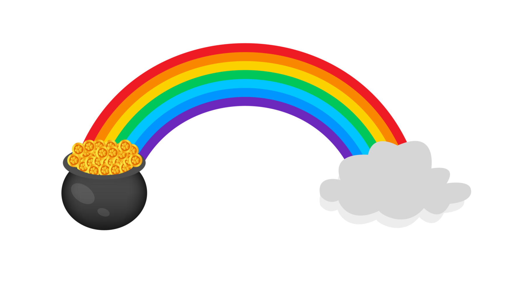 St. Patricks Day rainbow png