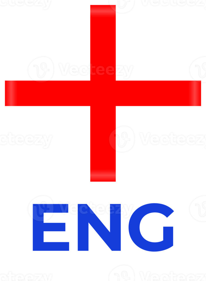 England flagga fotboll 2024 turnering png