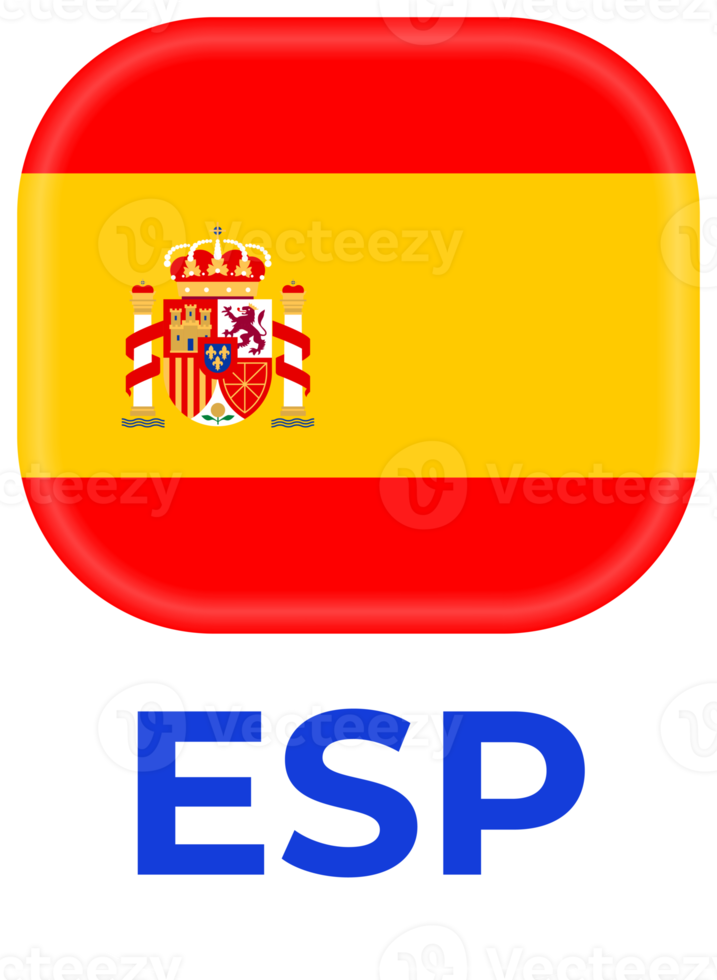 Spanien flagga fotboll 2024 turnering png