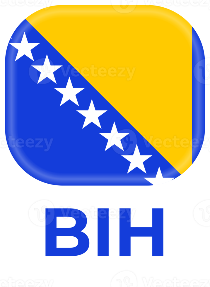 Bósnia e herzegovina bandeira futebol 2024 torneio png