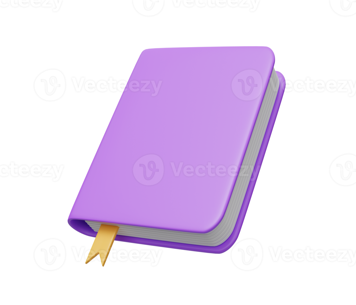 book 3d render icon png
