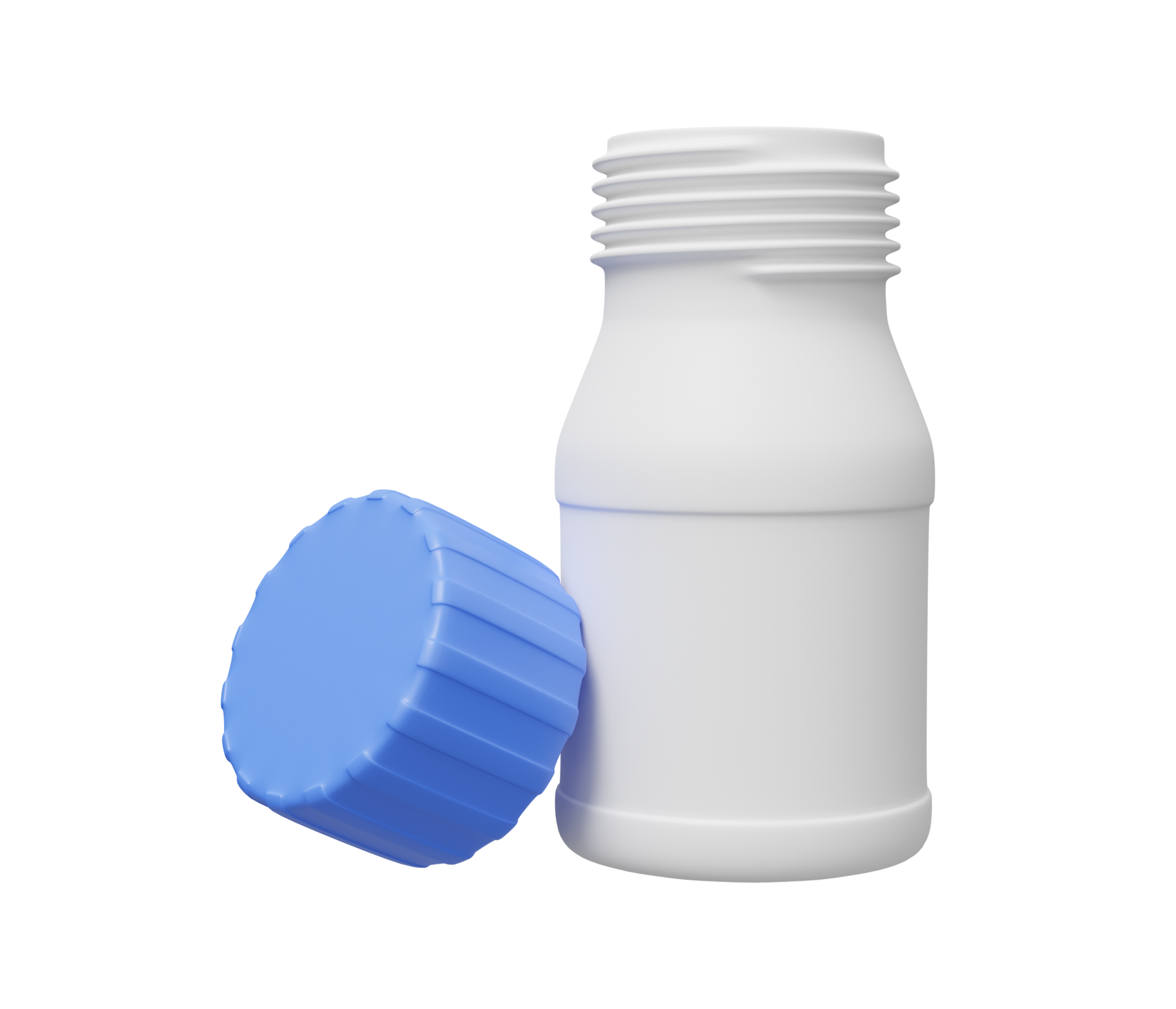 open pill bottle 3d render 21113124 PNG