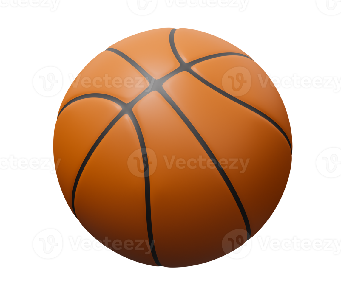 Basketball ball 3d render 21113130 PNG