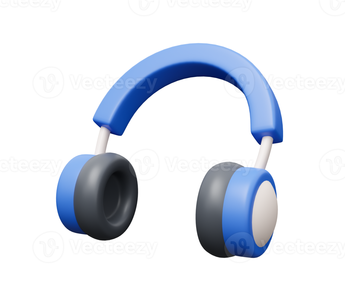 música auriculares 3d icono png