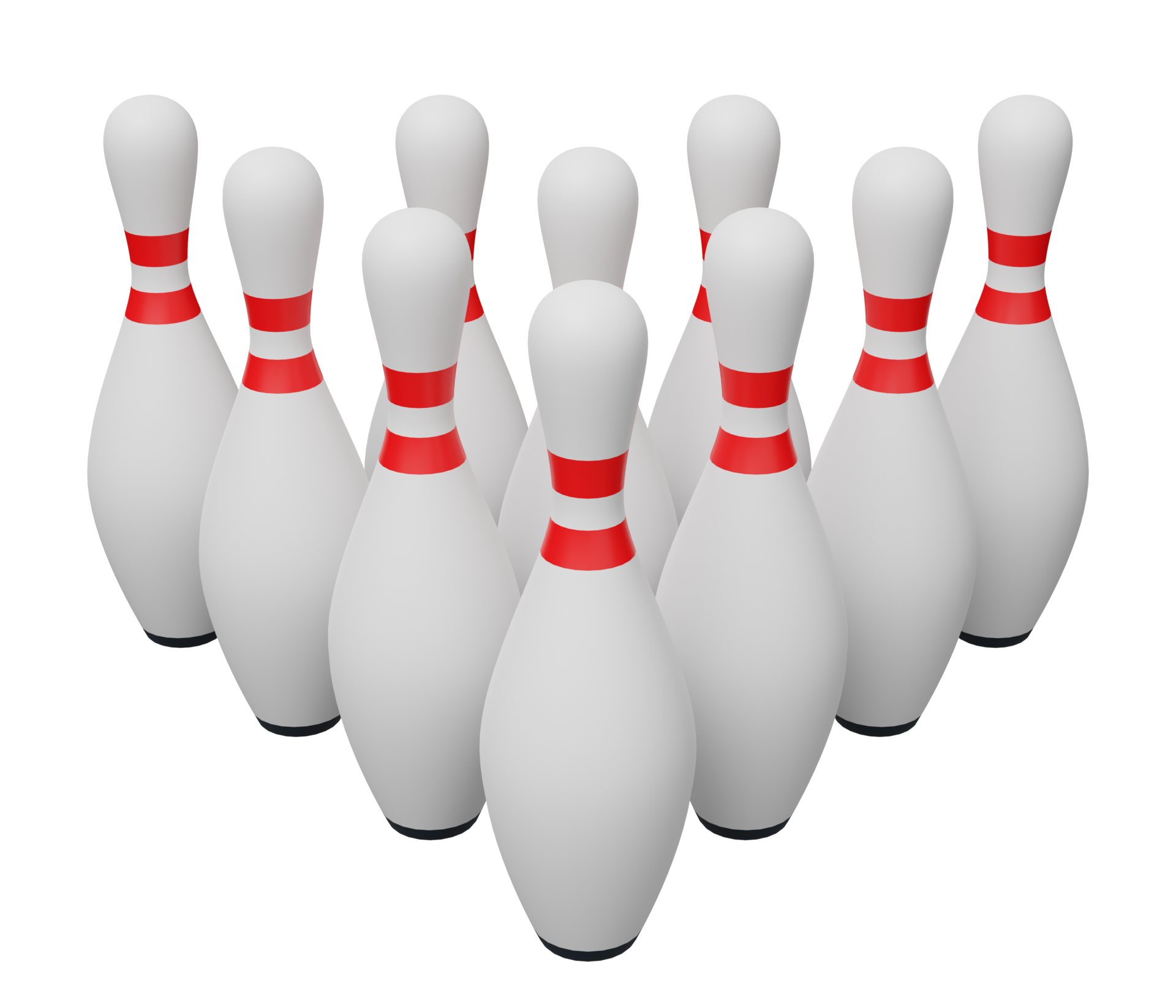 group bowling pin 3d render 21113192 PNG