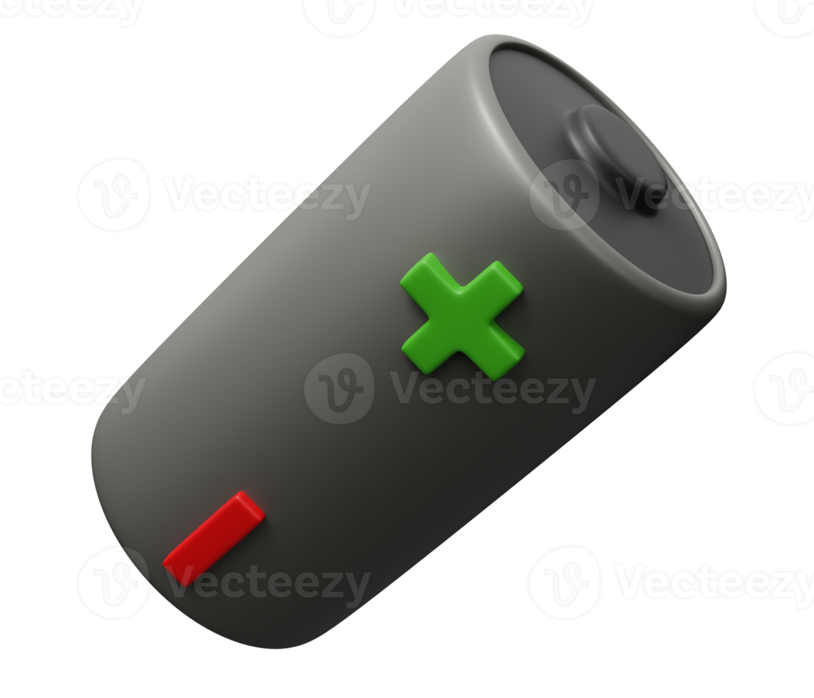 battery 3d illustration png