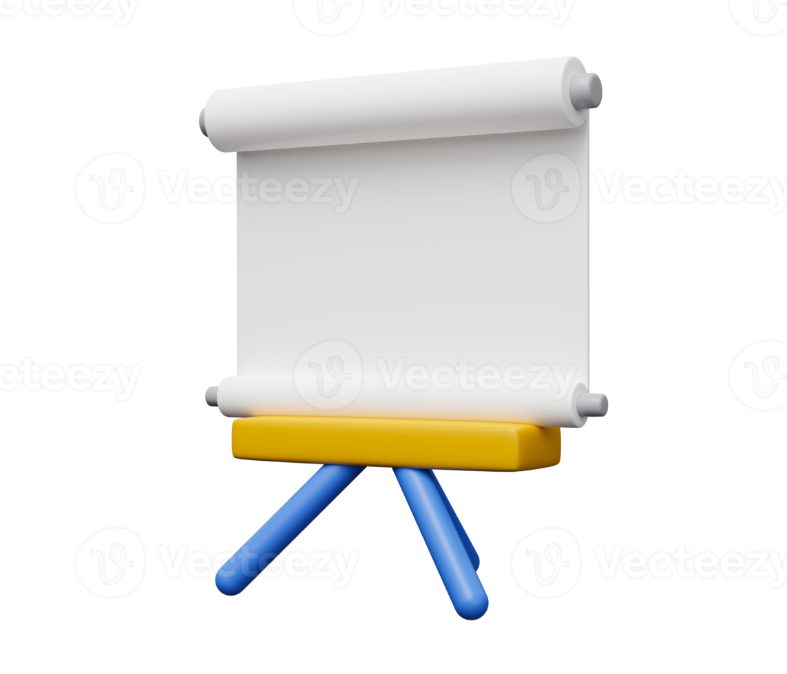 leeren Stand auf Stativ 3d Symbol png