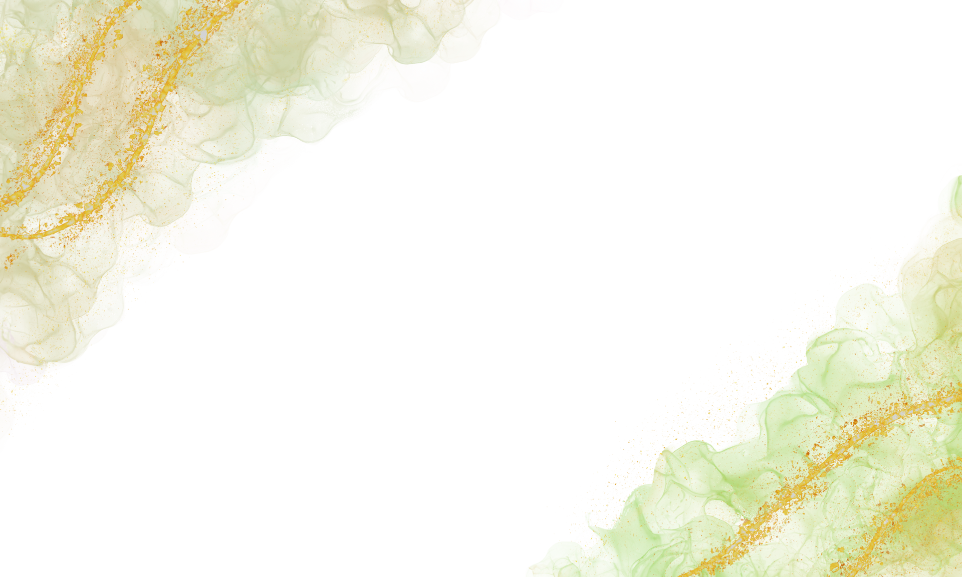 Green Gold Abstract Pastel Watercolor Paint Stain Background, Wedding