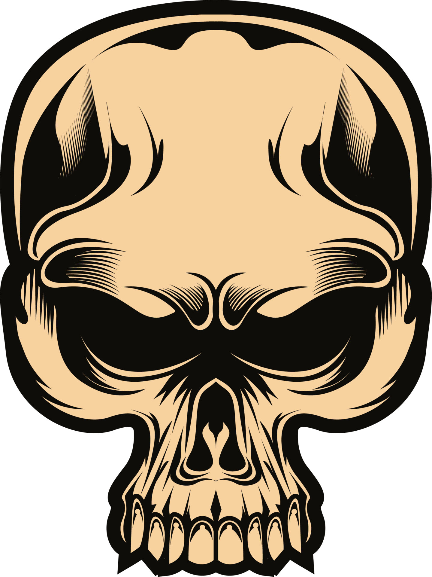 Free Dark Art Man Skull Vintage Illustration 21113422 PNG with