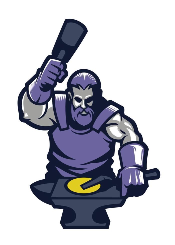 muscle body blacksmith vector