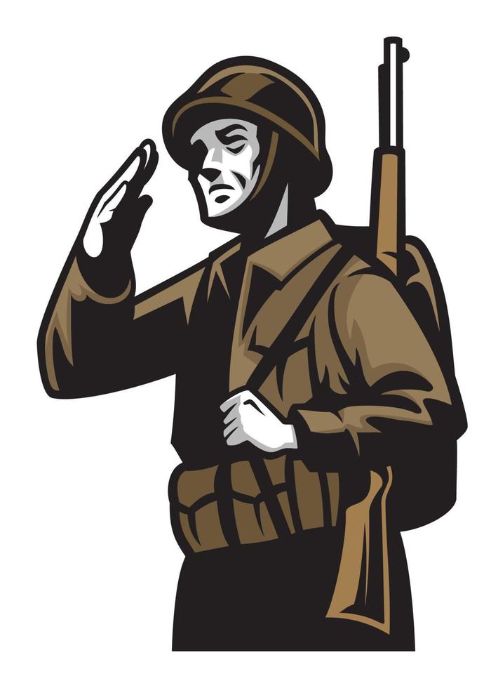 World war soldier vector