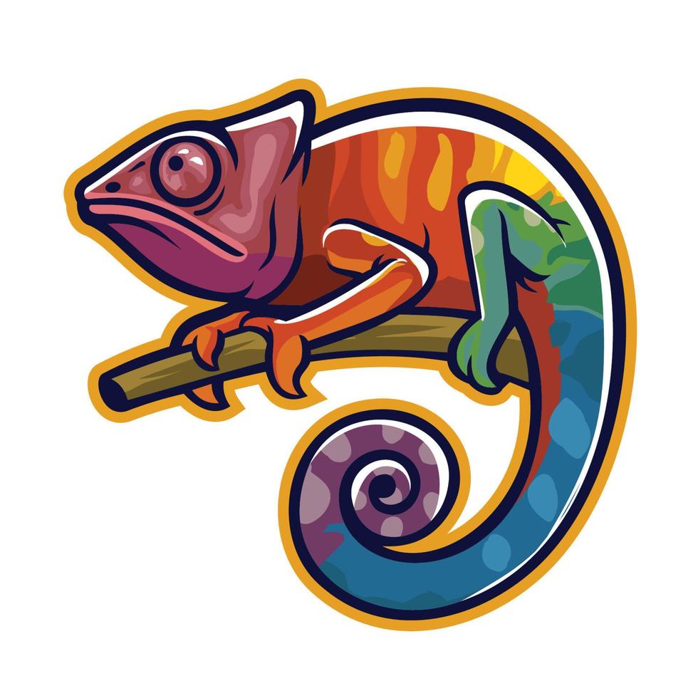 vector of Chameleon lizard