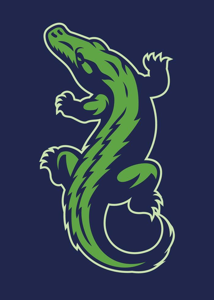 crocodile reptile mascot vector
