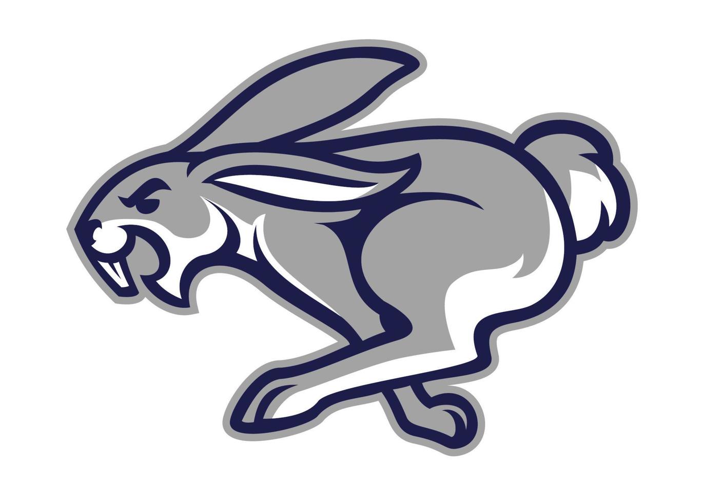 vector of Rabbit mascot sport logo style