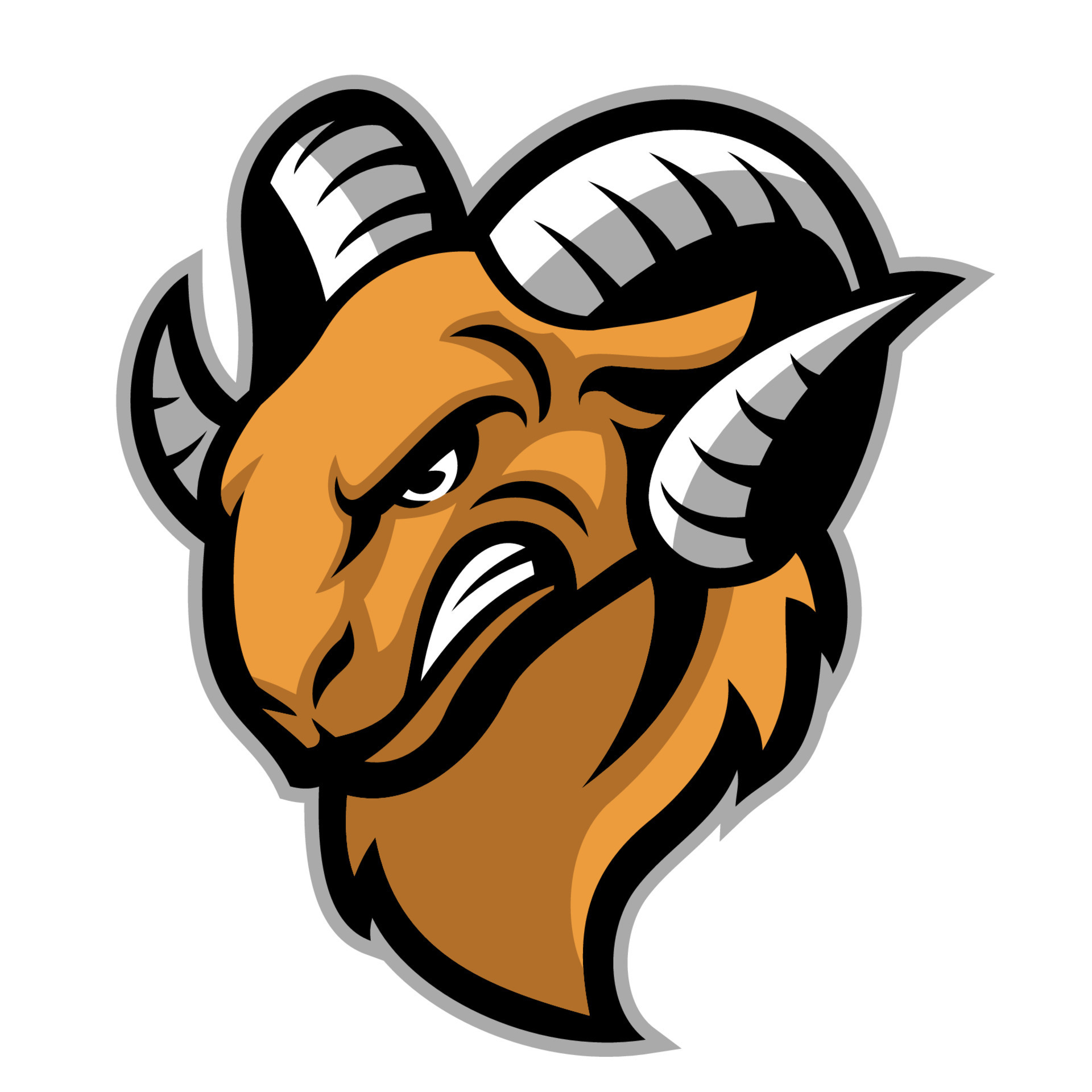 Ram mascot head 21113767 Vector Art at Vecteezy