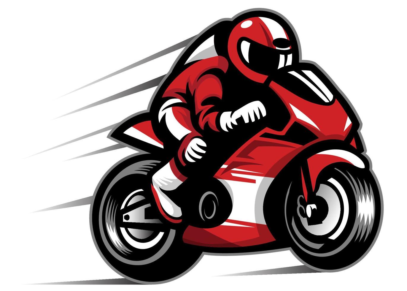 vector of motorcycle race