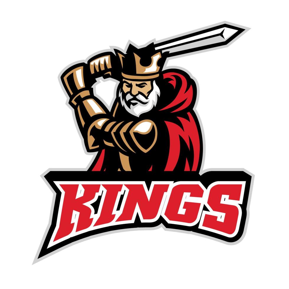 king knight mascot vector