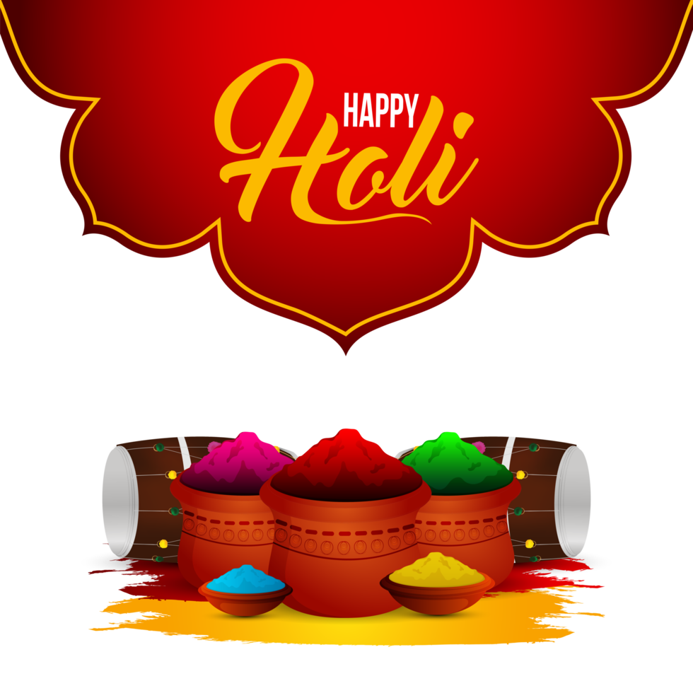 Hindu festival holika dehan indian festival card png