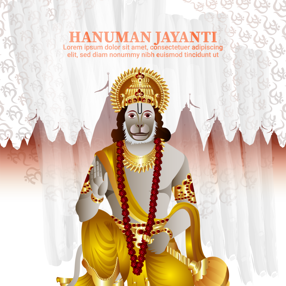 shri hanuman jayanti indian festival achtergrond png