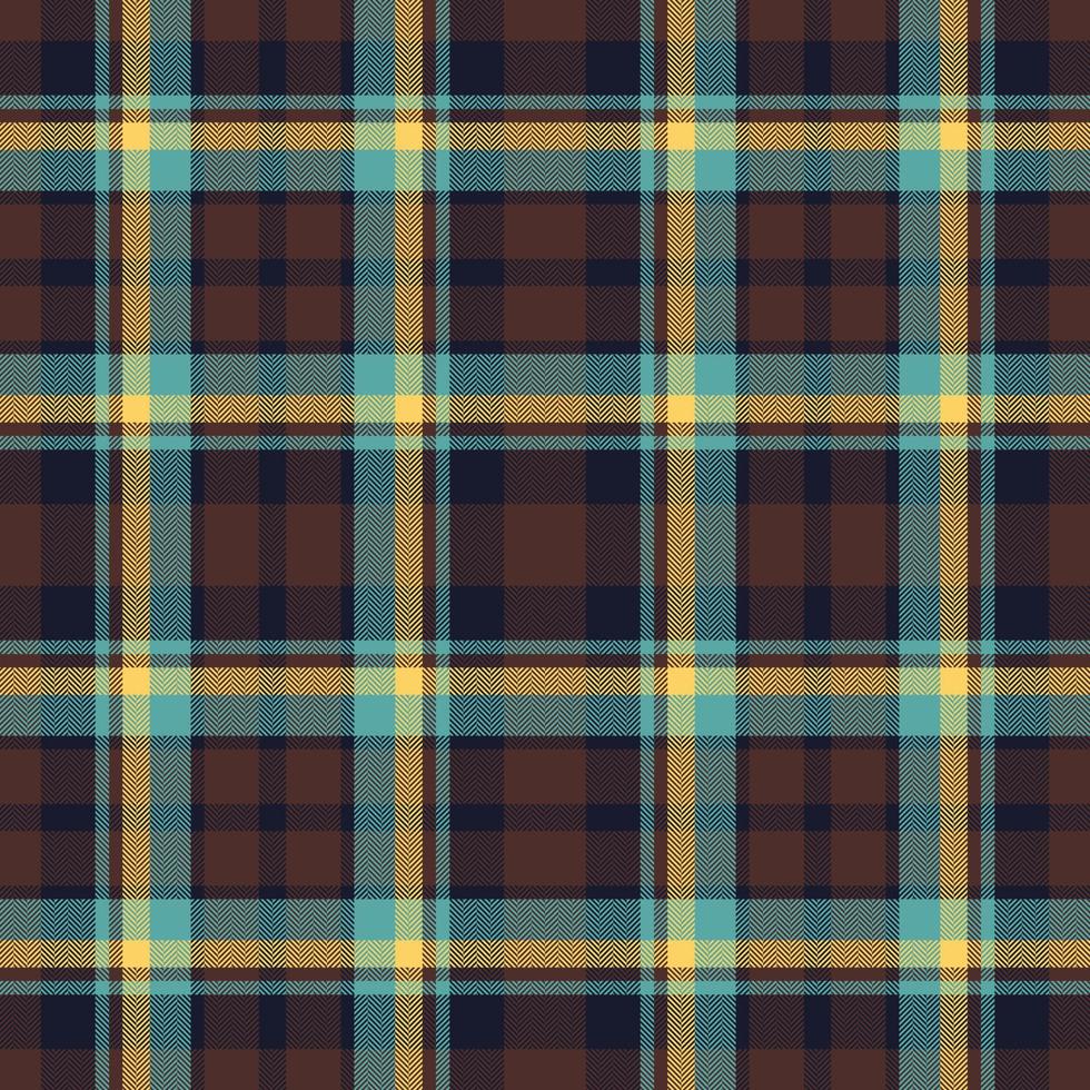 Plaid seamless pattern. Check fabric texture. Vector textile print.