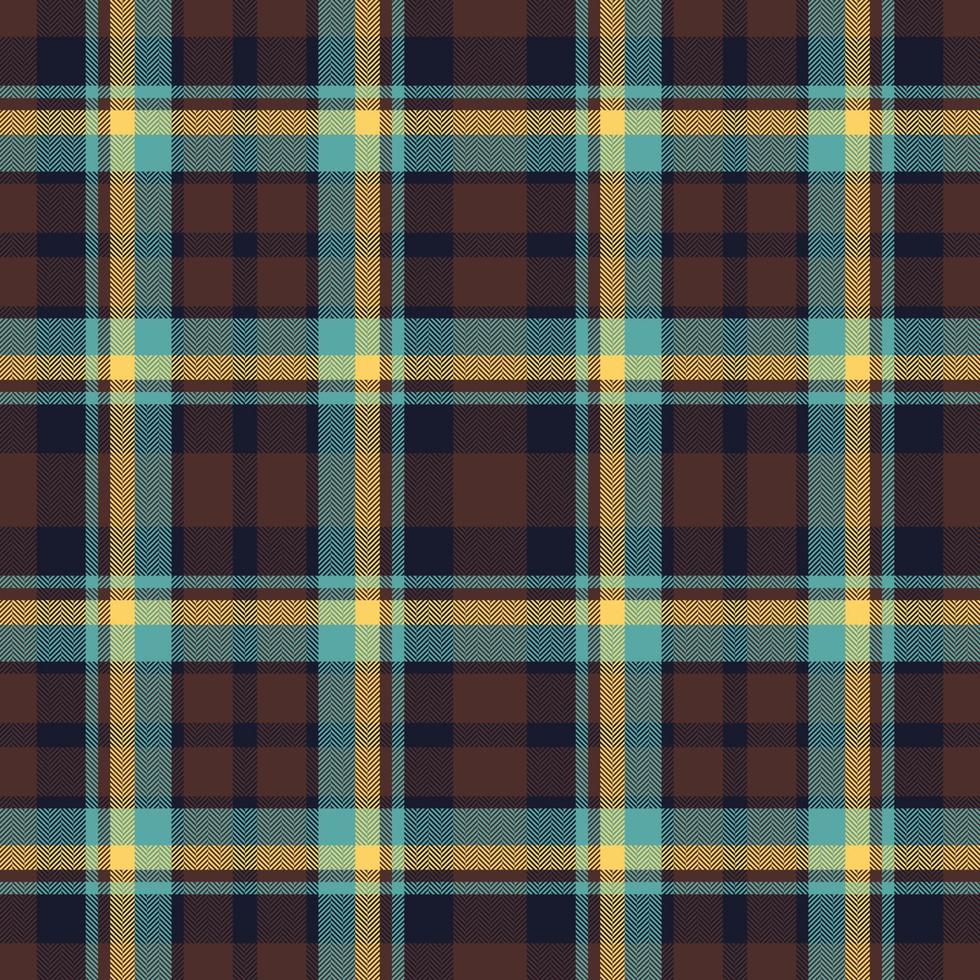 Plaid seamless pattern. Check fabric texture. Vector textile print.