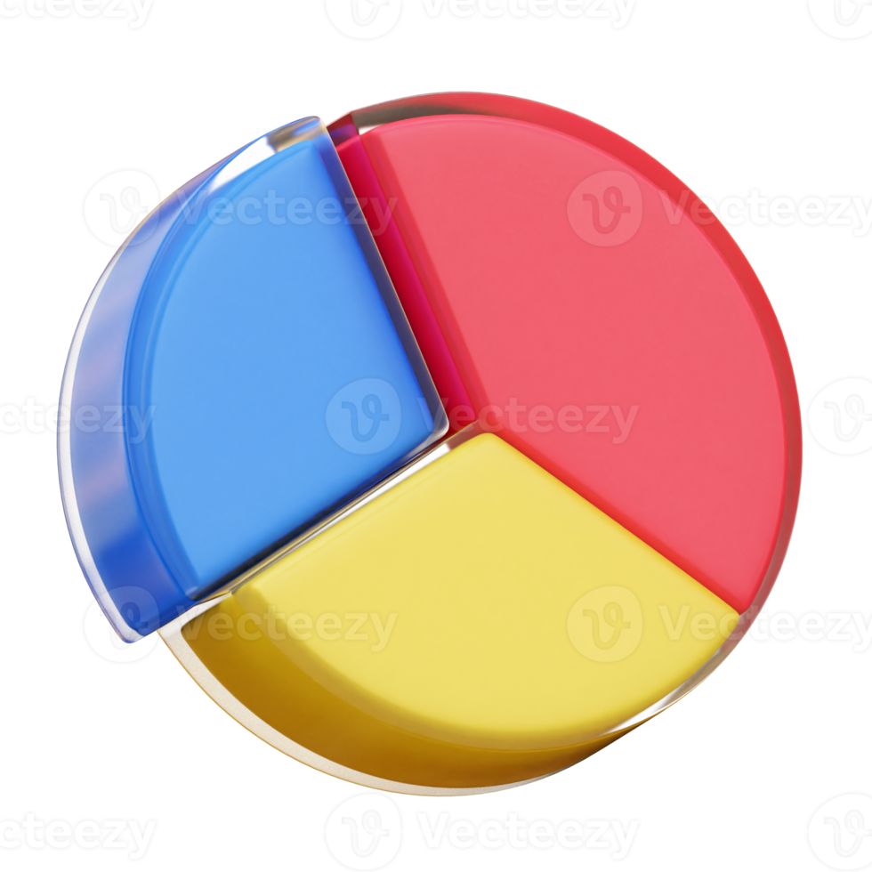 3d paj diagram och diagram ikoner. diagram och grafer. paj, linje, ljusstake Diagram. png