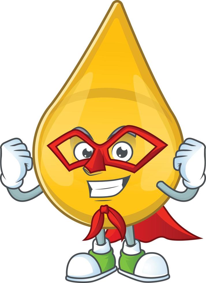 Gold hair serum Cartoon character vector
