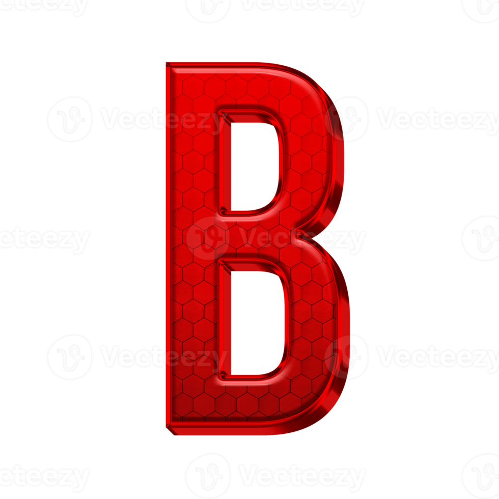 Letter B Red Alphabet png