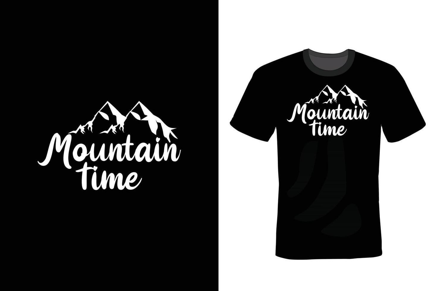 diseño de camiseta de montaña, vintage, tipografía vector