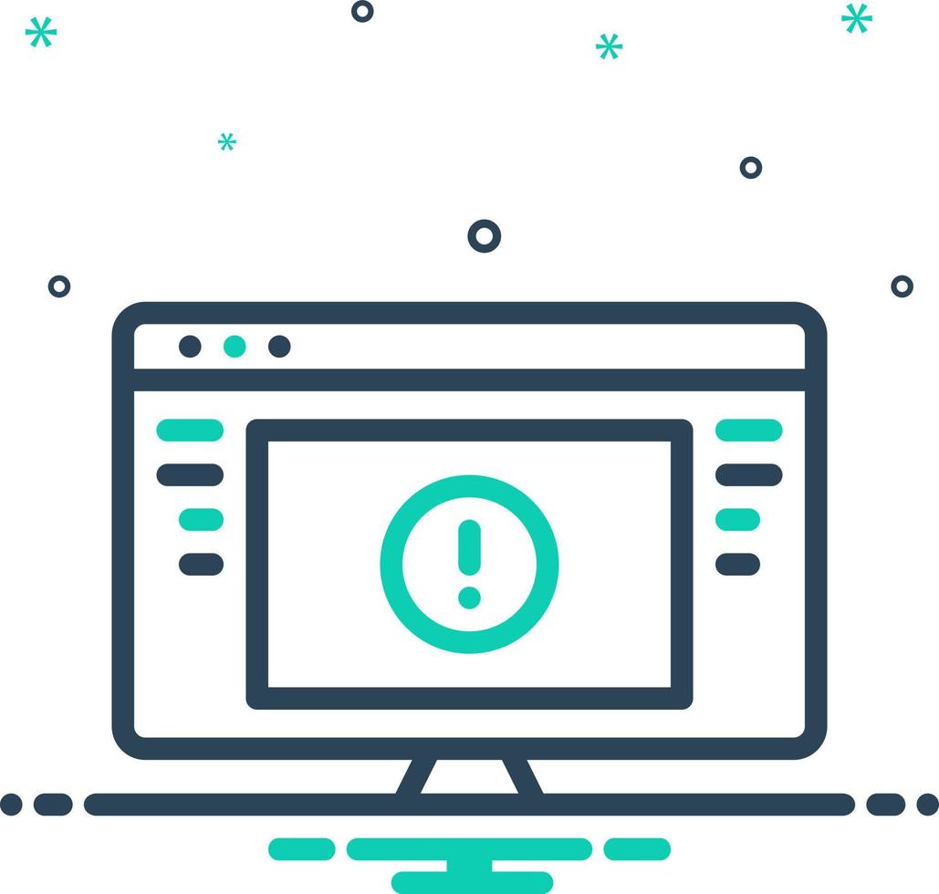 mix icon for unauthorized vector