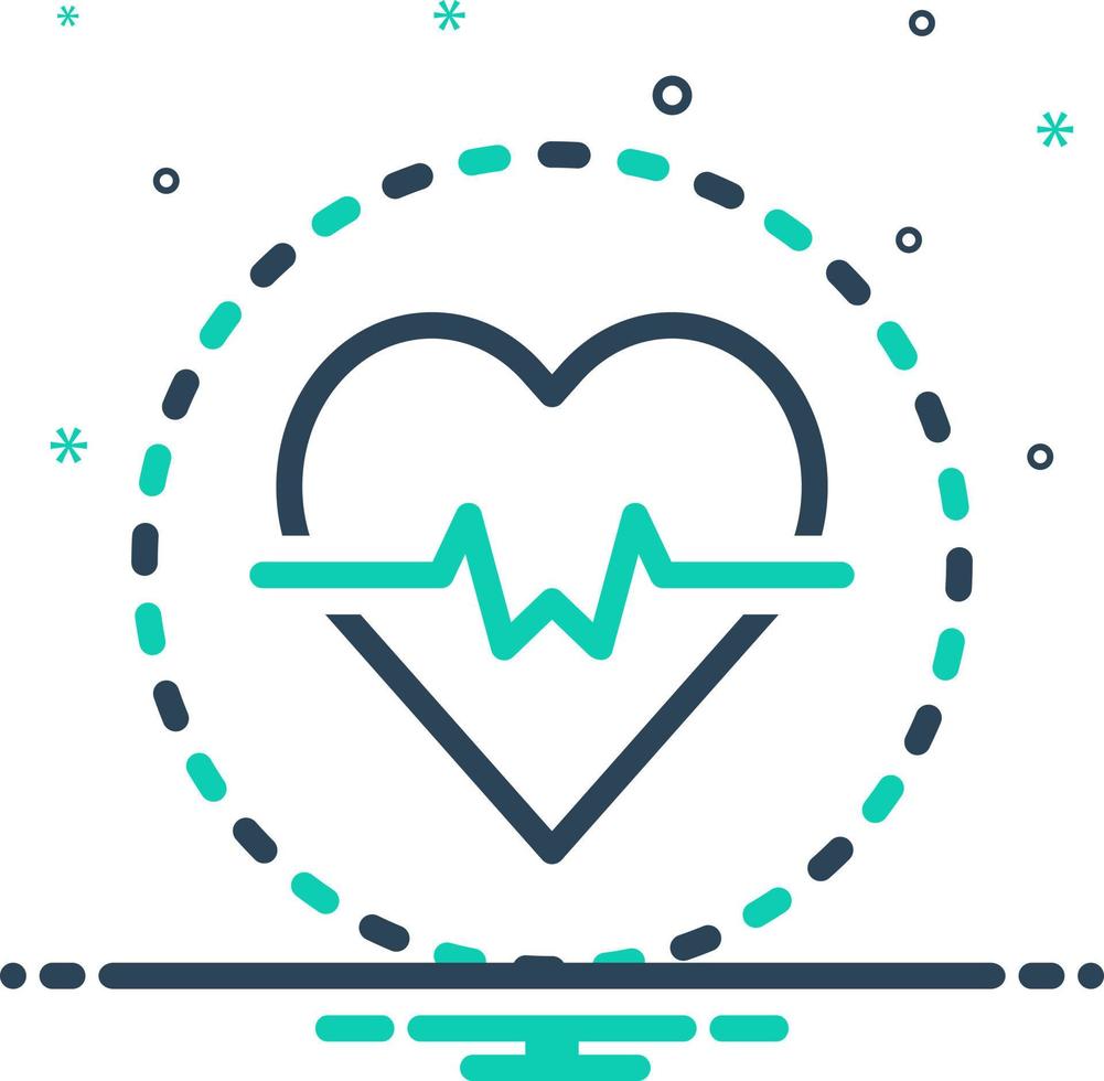 mix icon for heard vector
