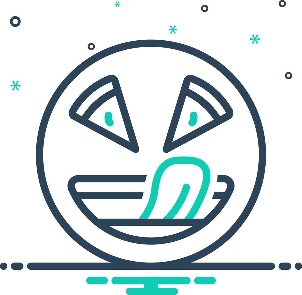 mix icon for delicious vector