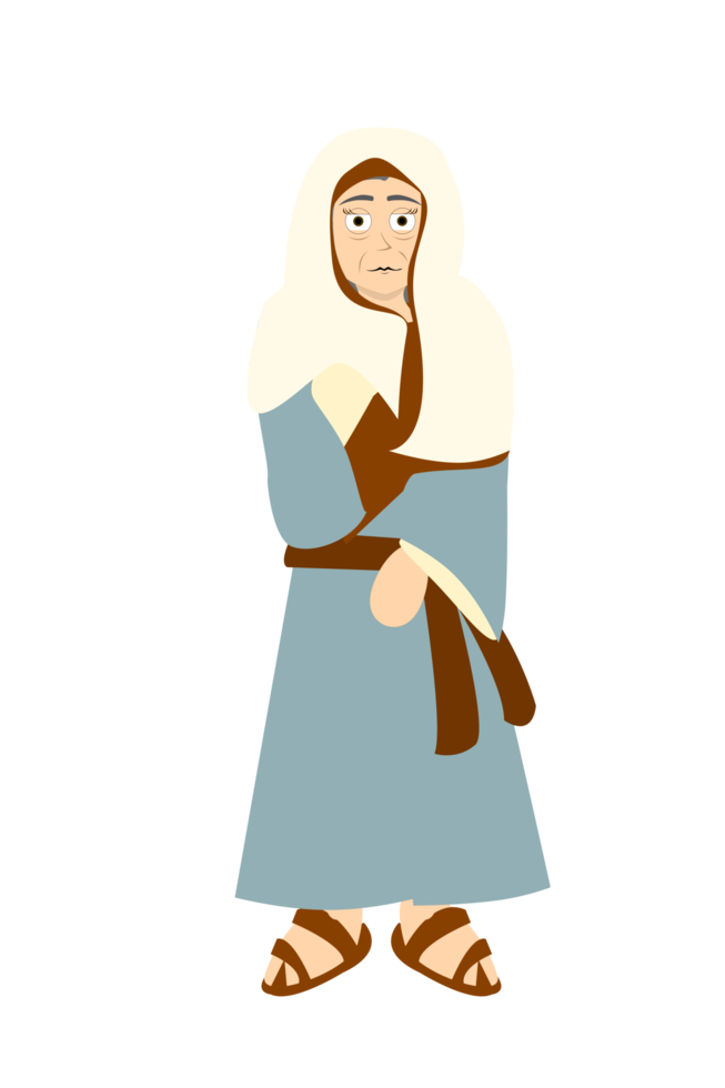 Bible personnage dessin animé - sarah png