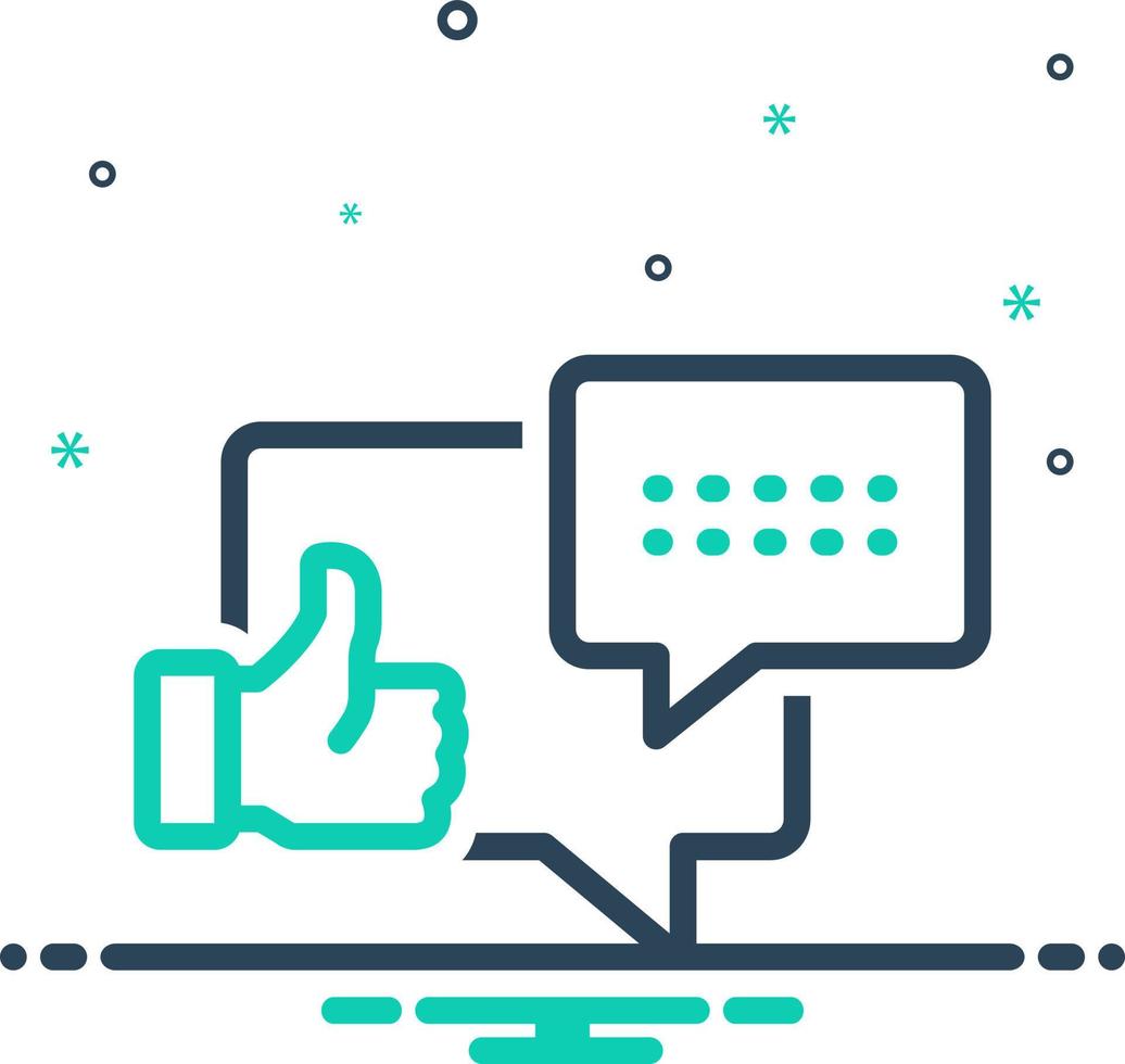 mix icon for commented vector