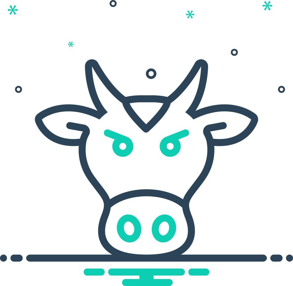 mix icon for beast vector
