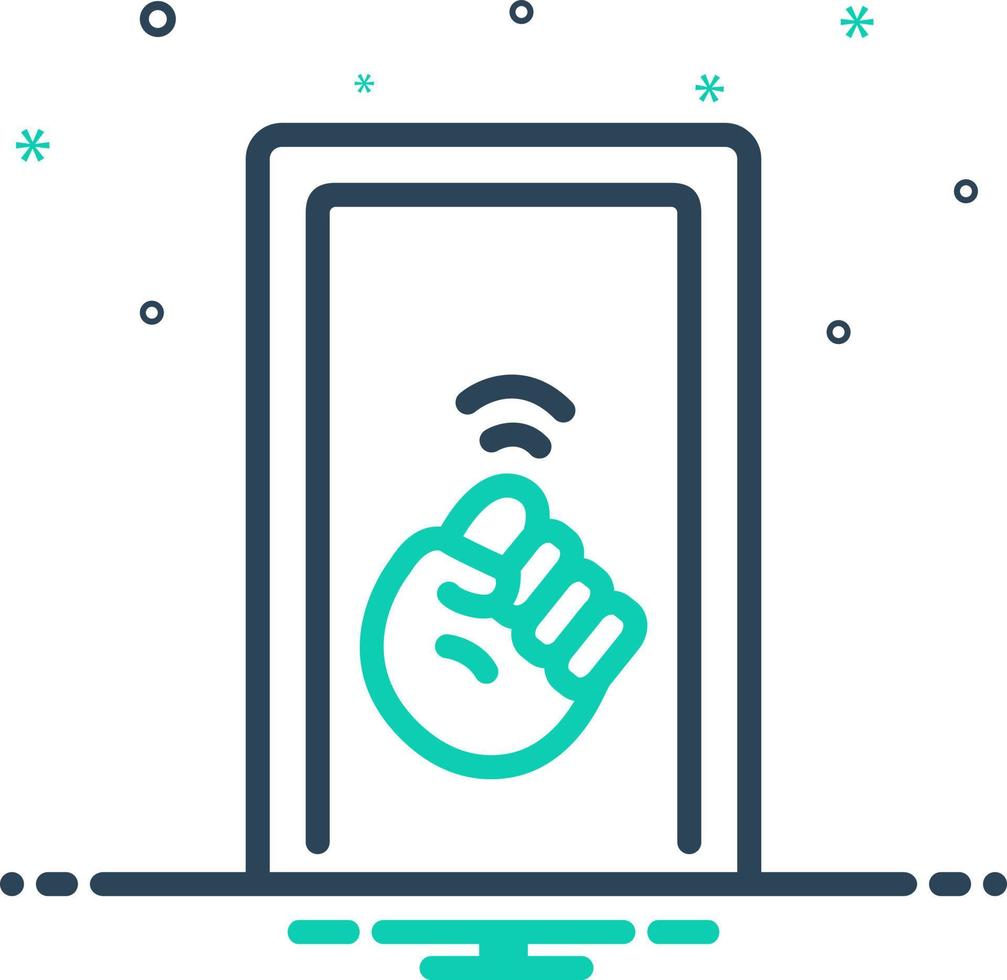mix icon for knock vector