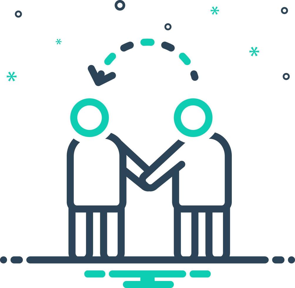 mix icon for depends vector