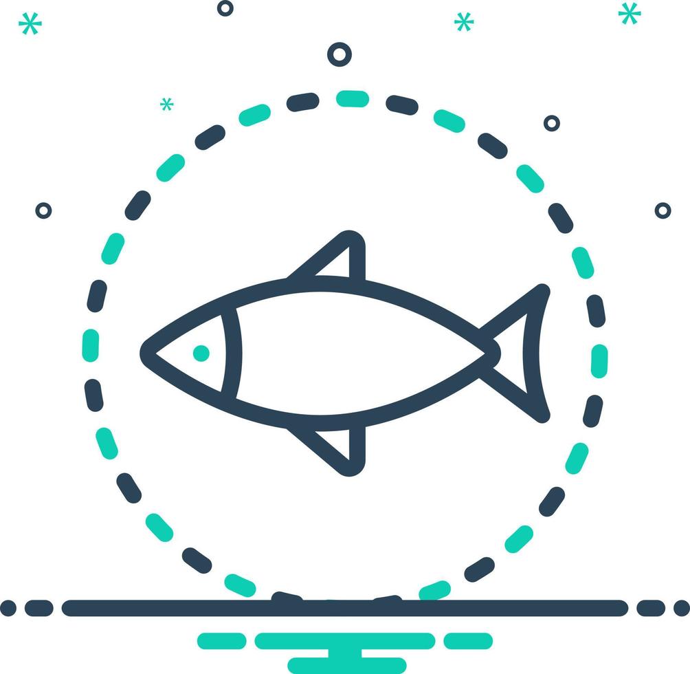 mix icon for seafood vector