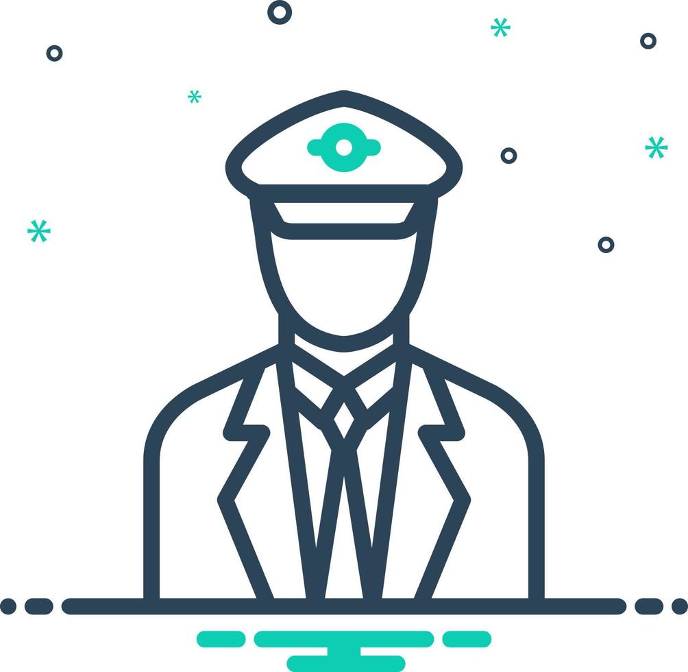 mix icon for pilot vector