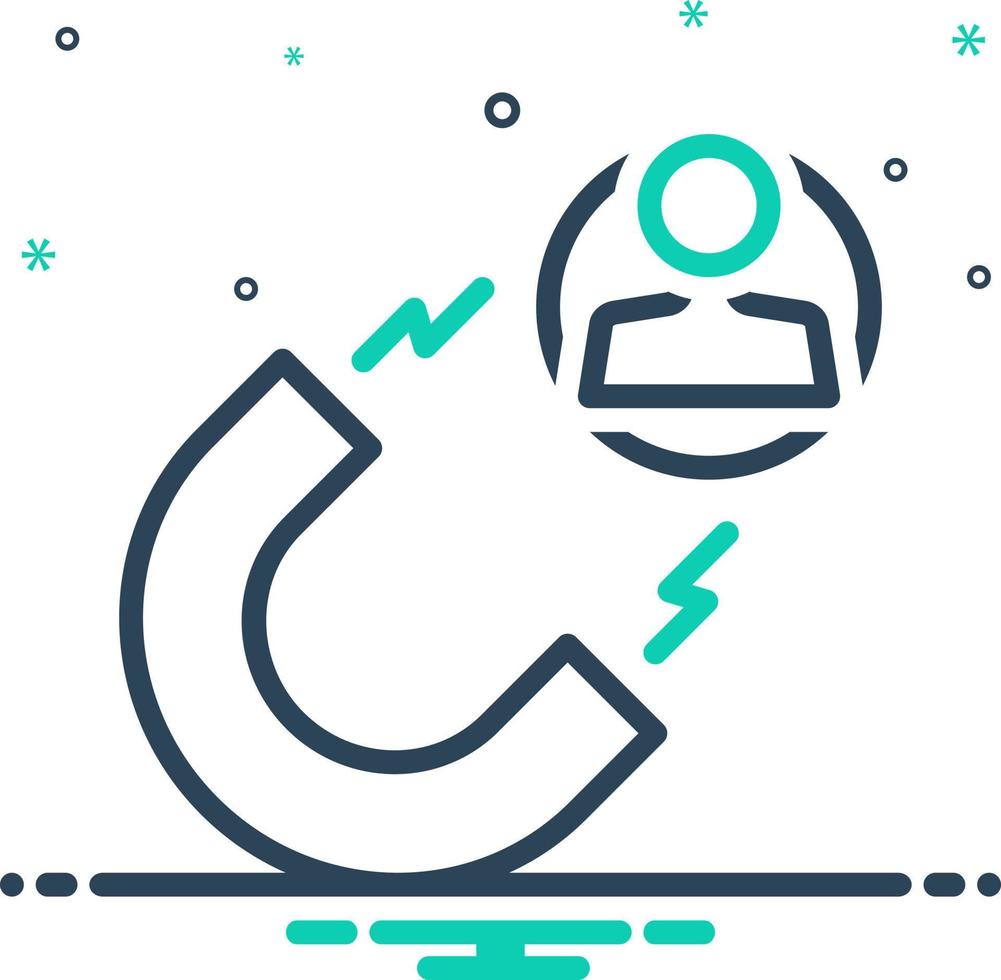 mix icon for leads vector