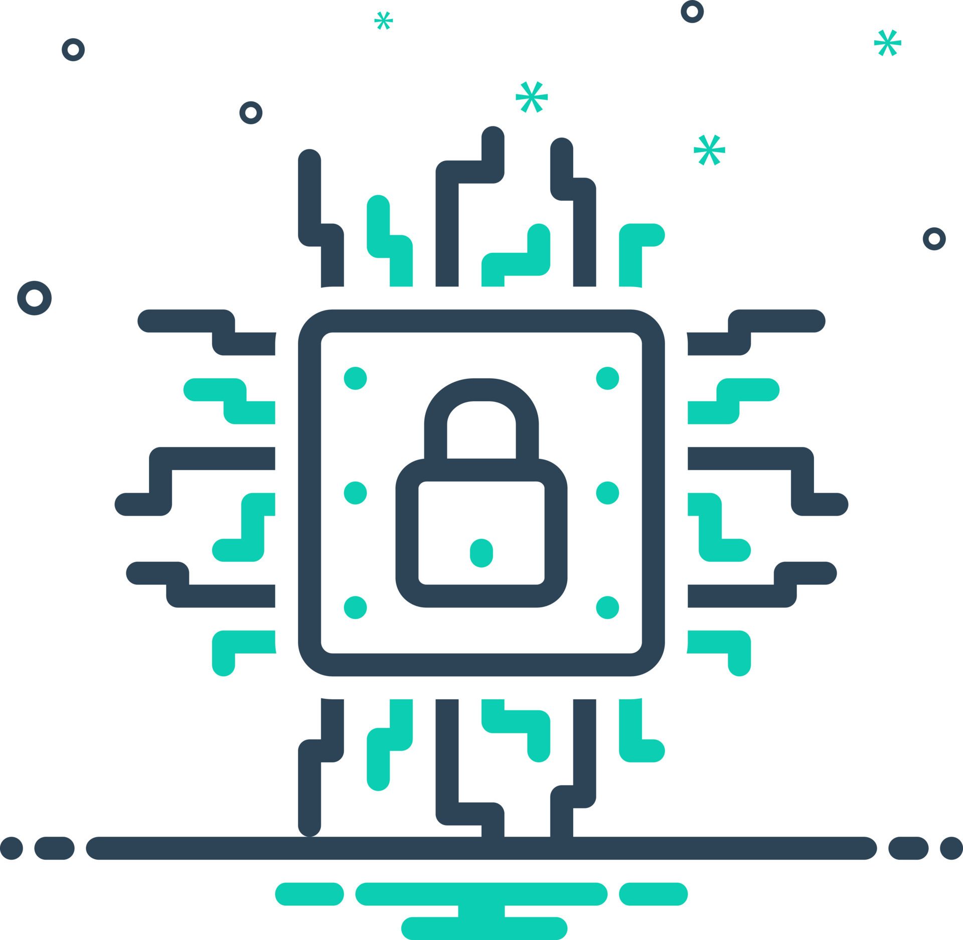 mix icon for encryption 21115318 Vector Art at Vecteezy