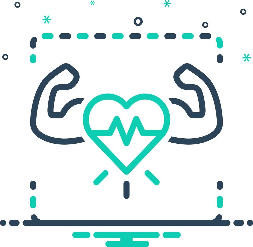 mix icon for healthy vector