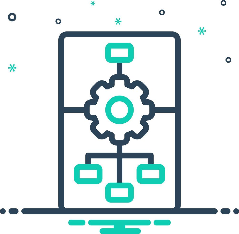 mix icon for principle vector