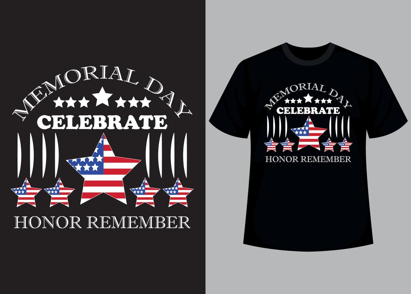 Memorial day celebrate typography t shirt design vector