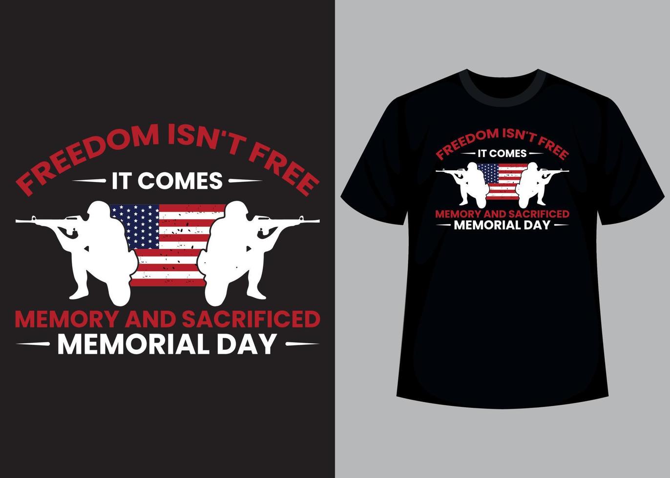 Happy memorial day typography t shirt design vector