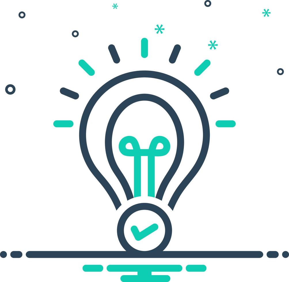 mix icon for conclusion vector