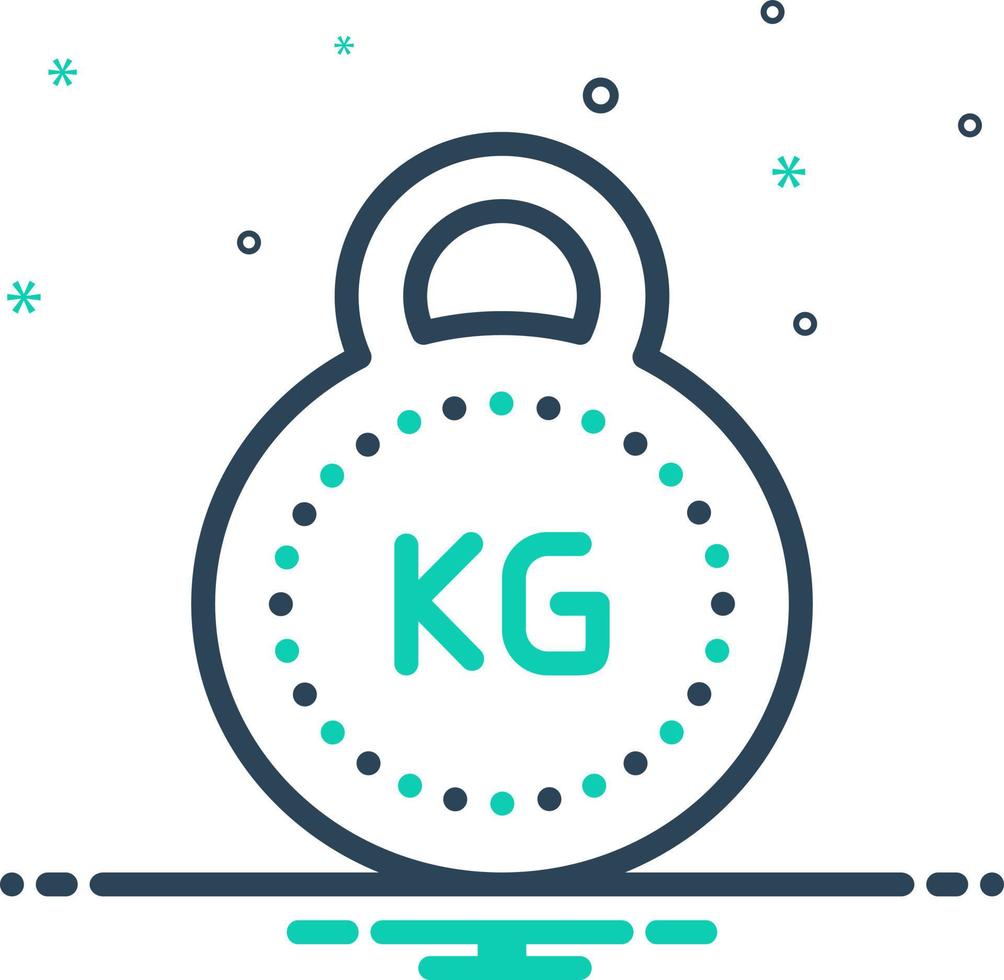 mix icon for kg vector