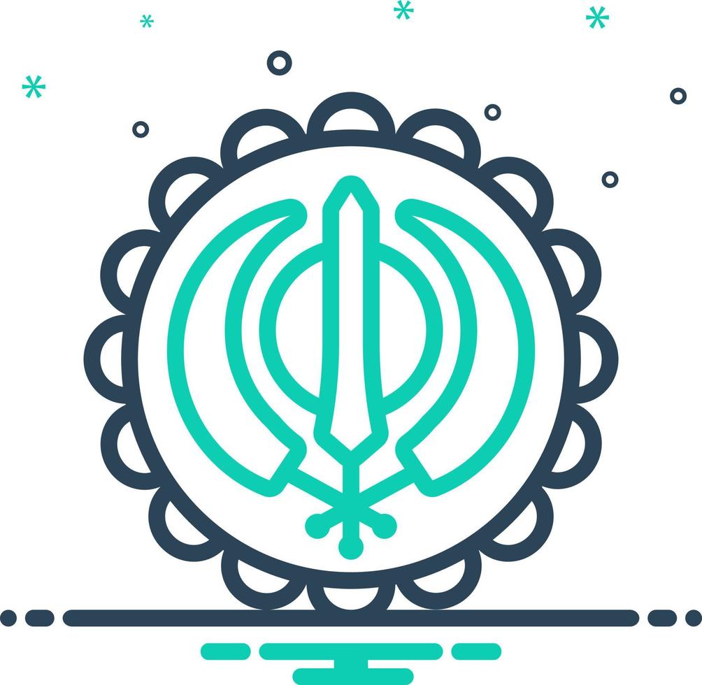 mix icon for gurupurab vector